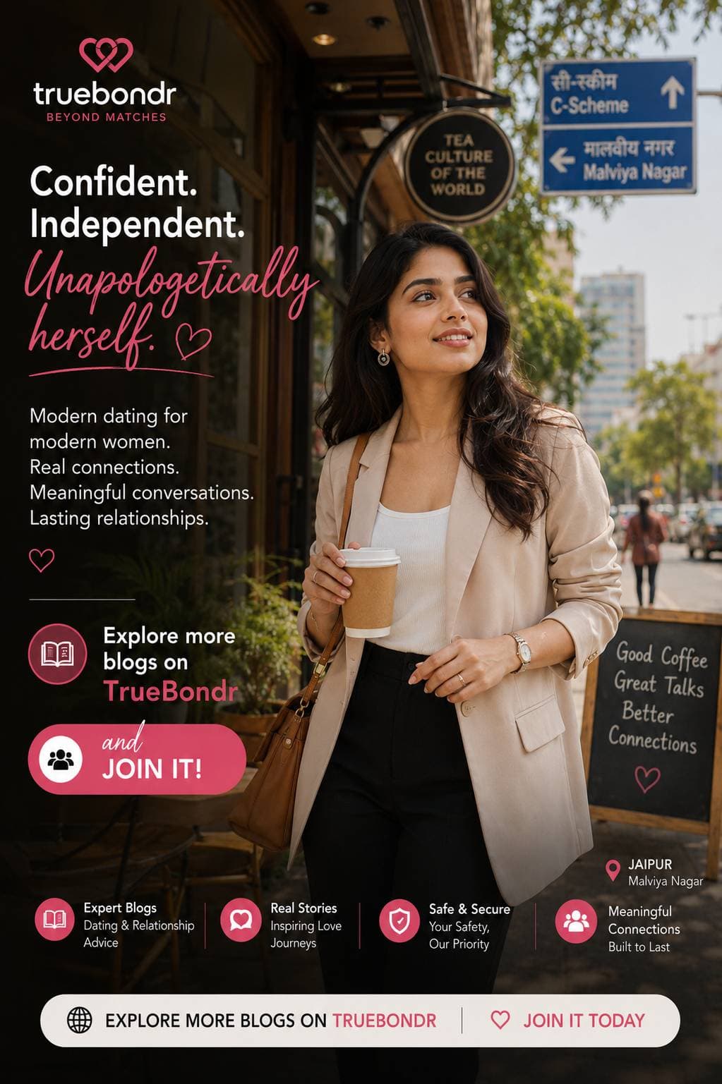 Best Dating Apps for Women in Jaipur 2026 — Safe, Verified, Free | TrueBondr Best Dating Apps for Women in Jaipur 2026 — Safe, Verified, Free | TrueBondr