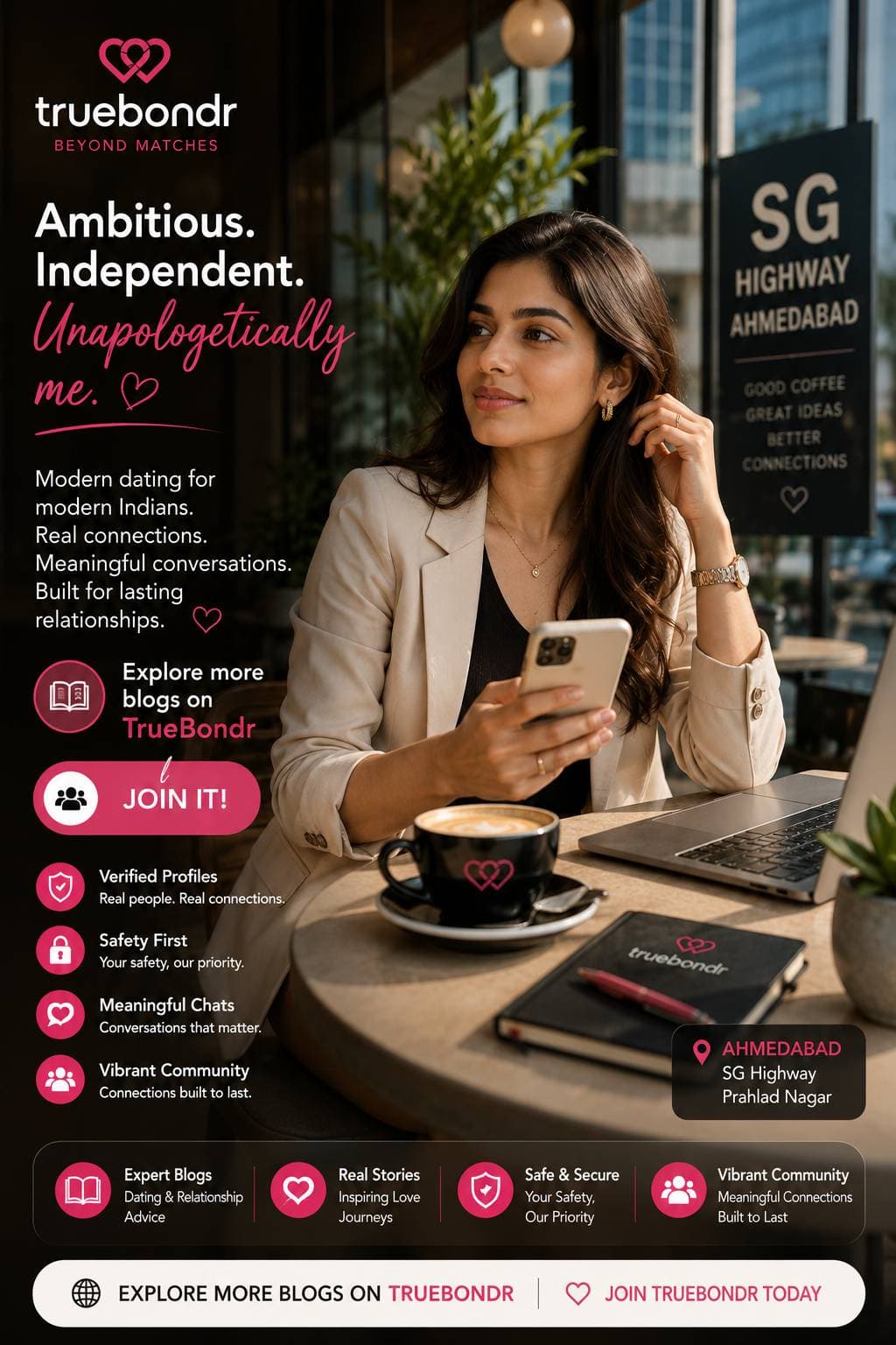 Best Dating Apps for Women in Ahmedabad 2026 — Safe, Verified, Free | TrueBondr Best Dating Apps for Women in Ahmedabad 2026 — Safe, Verified, Free | TrueBondr