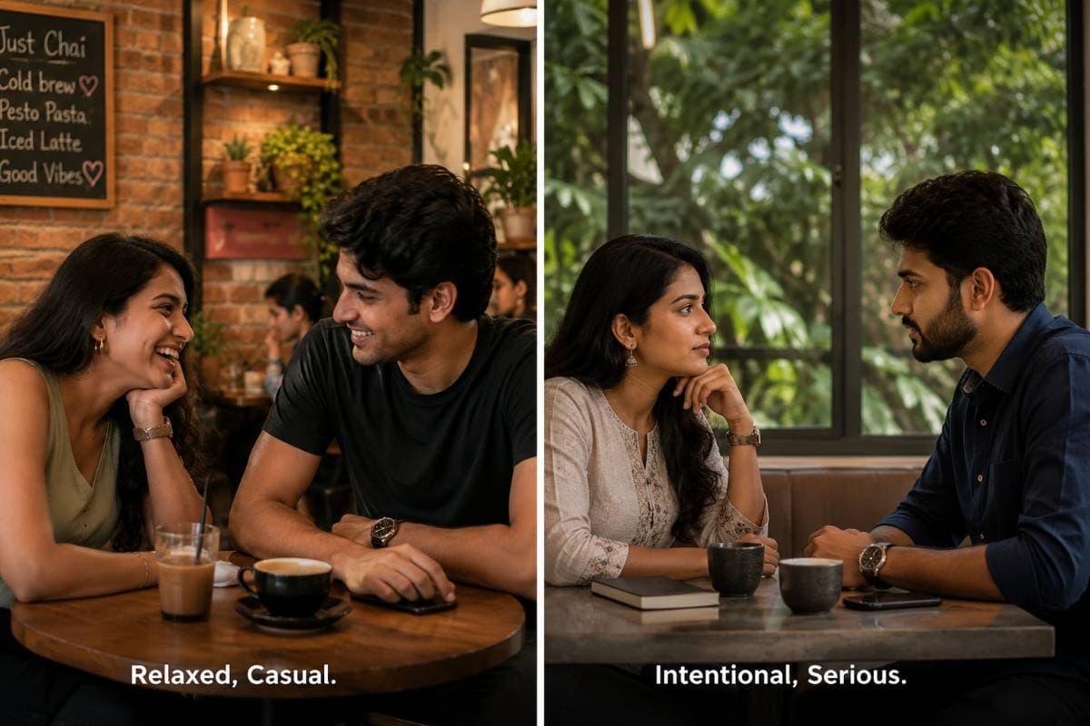 Casual Dating vs Serious Dating India 2026 — Which Is Right for You? | TrueBondr Casual Dating vs Serious Dating India 2026 — Which Is Right for You? | TrueBondr