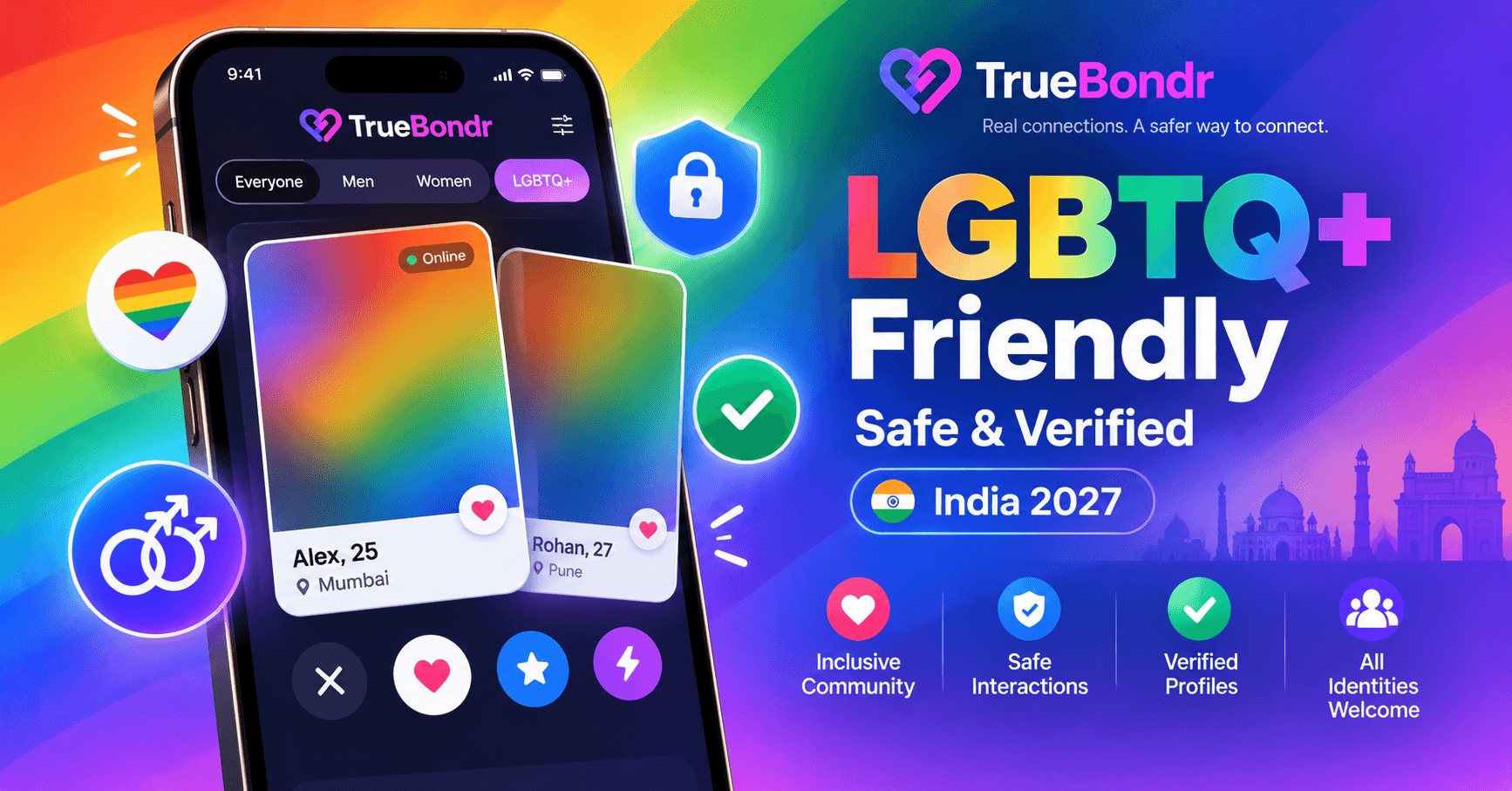Best Gay Dating Apps India 2027 - Free, Safe & LGBTQ+ Friendly